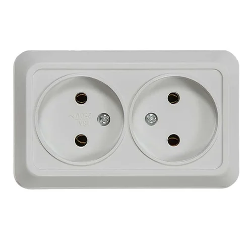 Розетка 2-м ОП Bolleto 7102 16А IP20 бел. ASD / IN HOME 4680005959822 Розетка 2-м ОП Bolleto 7102 16А IP20 бел. ASD / IN HOME 4680005959822